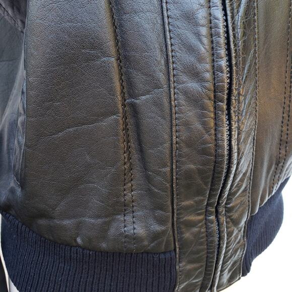 Casablanca Womens Leather Motorcycle Jacket - Picture 4 of 8